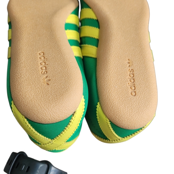 ADIDAS Green Yellow Tokyo Slim Lace Up Sneakers Size 7.5 - Picture 14 of 16